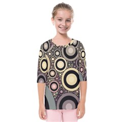 Art Retro Vintage Kids  Quarter Sleeve Raglan Tee