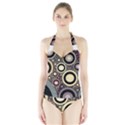 Art Retro Vintage Halter Swimsuit View1