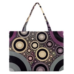 Art Retro Vintage Zipper Medium Tote Bag