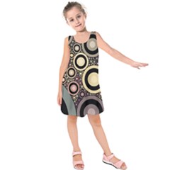 Art Retro Vintage Kids  Sleeveless Dress