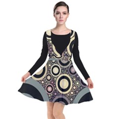 Art Retro Vintage Plunge Pinafore Dress