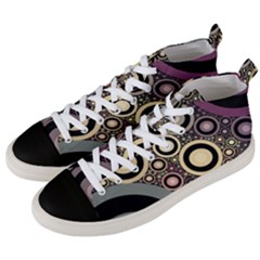 Art Retro Vintage Men s Mid-top Canvas Sneakers