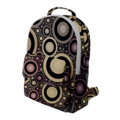 Art Retro Vintage Flap Pocket Backpack (large)