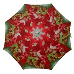 Abstract Stain Red Seamless Straight Umbrellas