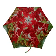 Abstract Stain Red Seamless Mini Folding Umbrellas by HermanTelo