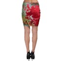 Abstract Stain Red Seamless Bodycon Skirt View2