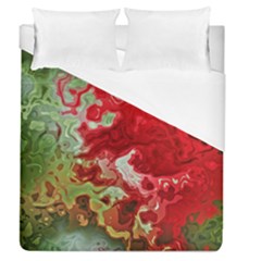 Abstract Stain Red Seamless Duvet Cover (queen Size)