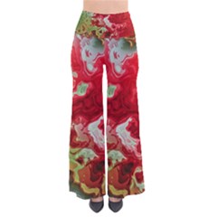 Abstract Stain Red Seamless So Vintage Palazzo Pants