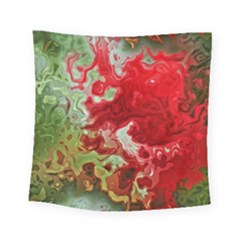 Abstract Stain Red Seamless Square Tapestry (small)