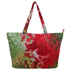 Abstract Stain Red Seamless Full Print Shoulder Bag by HermanTelo