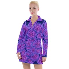 Roses Women s Long Sleeve Casual Dress