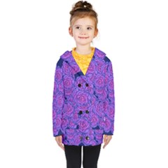 Roses Kids  Double Breasted Button Coat by BubbSnugg