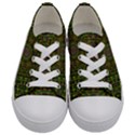 Peace Flower Planet And Calm Fire Kids  Low Top Canvas Sneakers View1