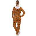 Halloween Witch Pattern Orange Women s Tracksuit View2