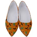 Halloween Witch Pattern Orange Women s Low Heels View1