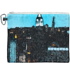 City Town Canvas Cosmetic Bag (xxxl) by snowwhitegirl