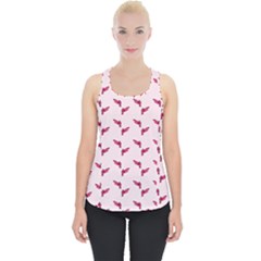 Pink Parrot Pattern Piece Up Tank Top by snowwhitegirl