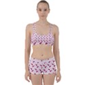 Pink Parrot Pattern Perfect Fit Gym Set View1