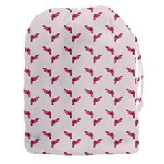 Pink Parrot Pattern Drawstring Pouch (xxxl)