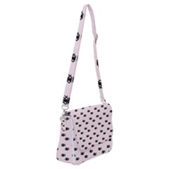 Pink Eyes Shoulder Bag With Back Zipper