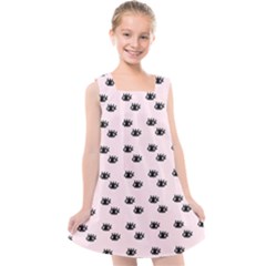 Pink Eyes Kids  Cross Back Dress by snowwhitegirl