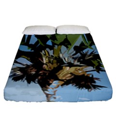 Palm Tree Fitted Sheet (queen Size) by snowwhitegirl