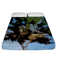 Palm Tree Fitted Sheet (king Size) by snowwhitegirl