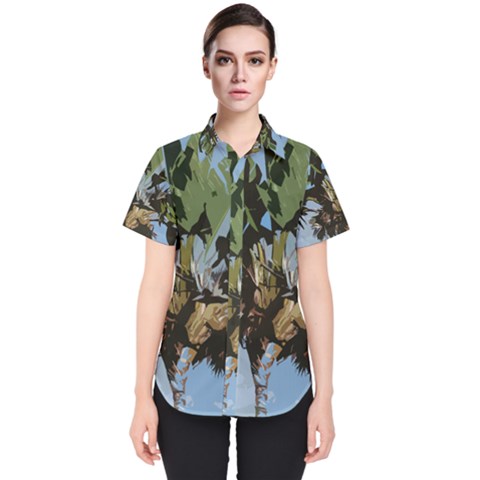 Palm Tree Women s Short Sleeve Shirt by snowwhitegirl