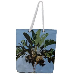 Palm Tree Full Print Rope Handle Tote (large) by snowwhitegirl