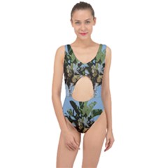 Palm Tree Center Cut Out Swimsuit by snowwhitegirl