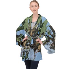 Palm Tree Velvet Kimono Robe by snowwhitegirl