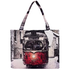 Winter Trolley Mini Tote Bag by snowwhitegirl