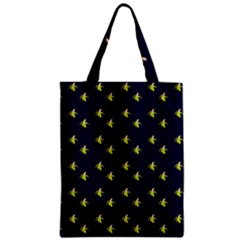 Peeled Banana On Blue Zipper Classic Tote Bag by snowwhitegirl