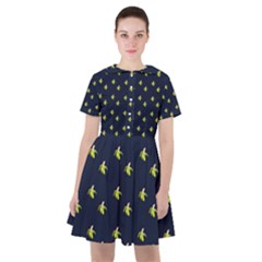 Peeled Banana On Blue Sailor Dress by snowwhitegirl