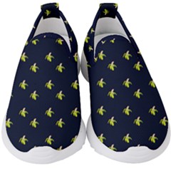 Peeled Banana On Blue Kids  Slip On Sneakers by snowwhitegirl