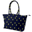 Peeled Banana On Blue Canvas Shoulder Bag View1