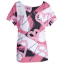 Heart Abstract Women s Oversized Tee View1