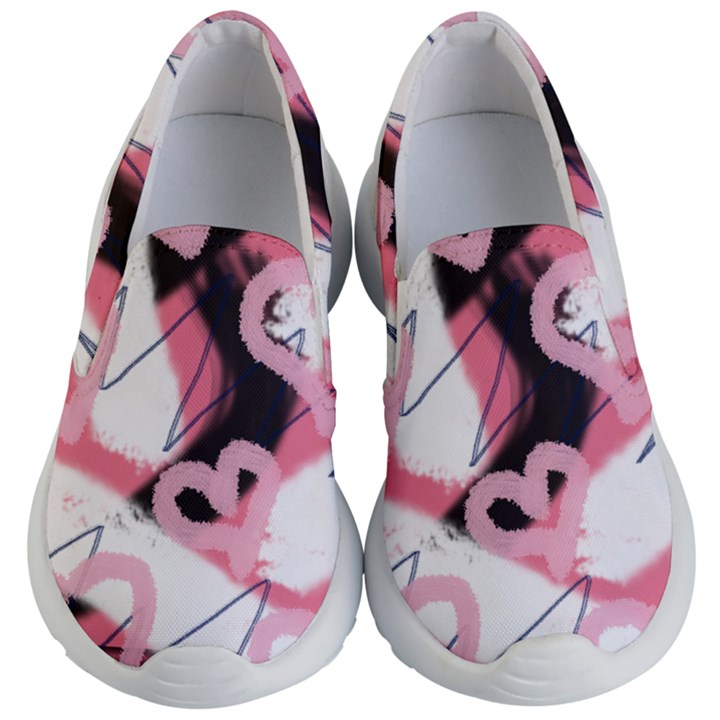 Heart Abstract Kids  Lightweight Slip Ons