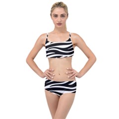 Zebra Layered Top Bikini Set