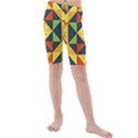 Background Geometric Color Plaid Kids  Mid Length Swim Shorts View1