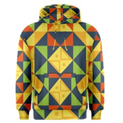 Background Geometric Color Plaid Men s Pullover Hoodie