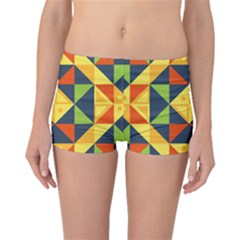 Background Geometric Color Plaid Boyleg Bikini Bottoms by Mariart