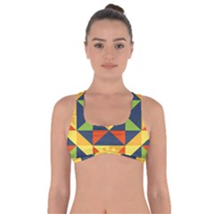 Background Geometric Color Plaid Got No Strings Sports Bra by Mariart