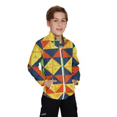 Background Geometric Color Plaid Kids  Windbreaker by Mariart