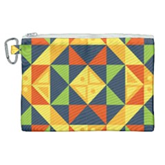 Background Geometric Color Plaid Canvas Cosmetic Bag (xl) by Mariart