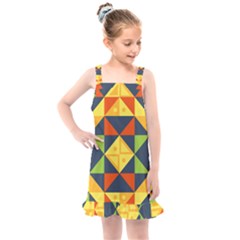 Background Geometric Color Plaid Kids  Overall Dress by Mariart