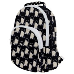 Beanie Boy Pattern Rounded Multi Pocket Backpack