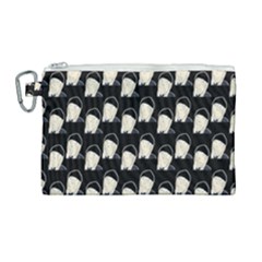 Beanie Boy Pattern Canvas Cosmetic Bag (large)