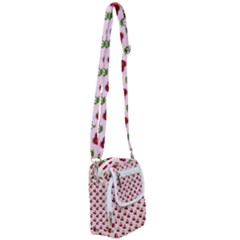 Retro Pink Cherries Shoulder Strap Belt Bag