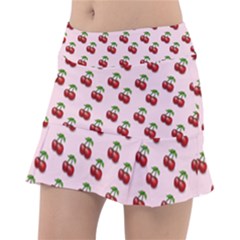 Retro Pink Cherries Tennis Skirt by snowwhitegirl